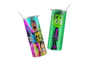 Vaso Skinny Teen Titan Chico Bestia.