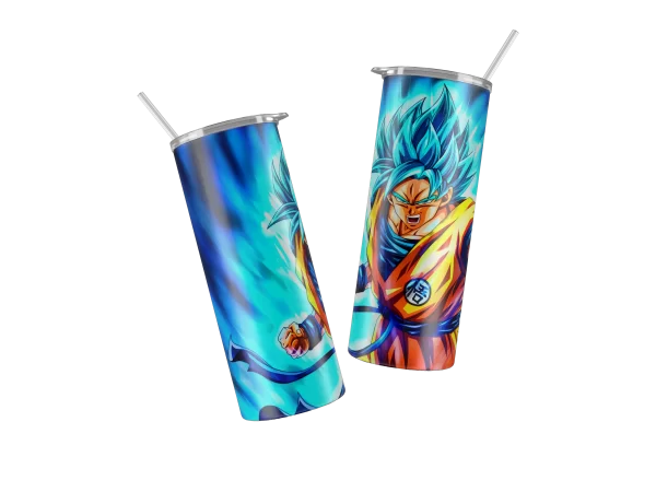 Vaso Skinny Goku Blue.