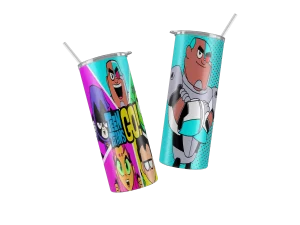 Vaso Skinny Teen Titan Ciborg.