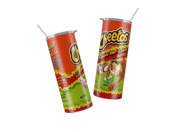 Vaso Skinny Cheetos Flamin Hot Limon.