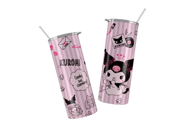Vaso Skinny Hello Kitty Kuromi.