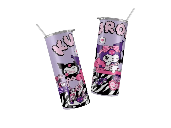 Vaso Skinny Hello Kitty Kuromi.