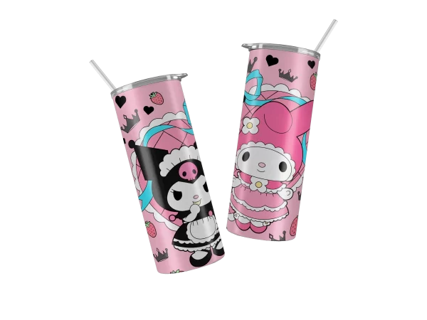 Vaso Skinny Hello Kitty Kuromi.