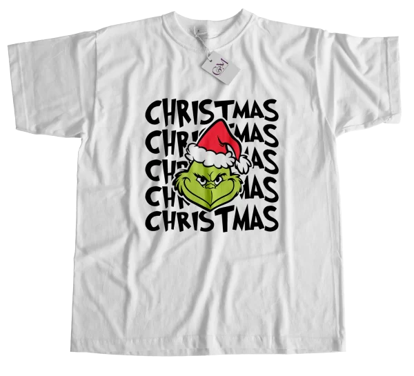 Camiseta Navideña Personalizada Grinch.
