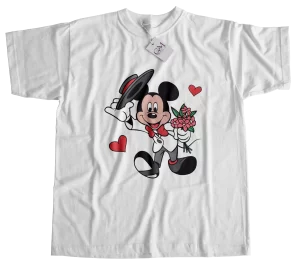 Camisetas Personalizadas Día del Amor y la Amistad Mickey y Minnie.