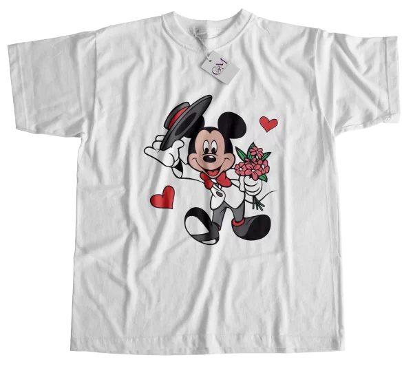 Camisetas Personalizadas Día del Amor y la Amistad Mickey y Minnie.