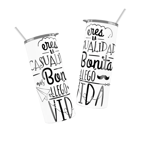 Vaso Skinny Dia del Amor y la Amistad.
