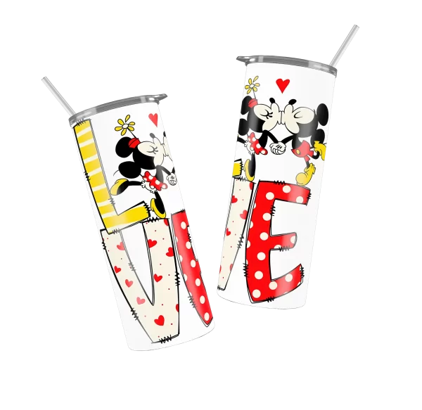 Vaso Skinny Dia del Amor y la Amistad.