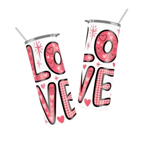 Vaso Skinny Dia del Amor y la Amistad.