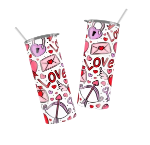 Vaso Skinny Dia del Amor y la Amistad.